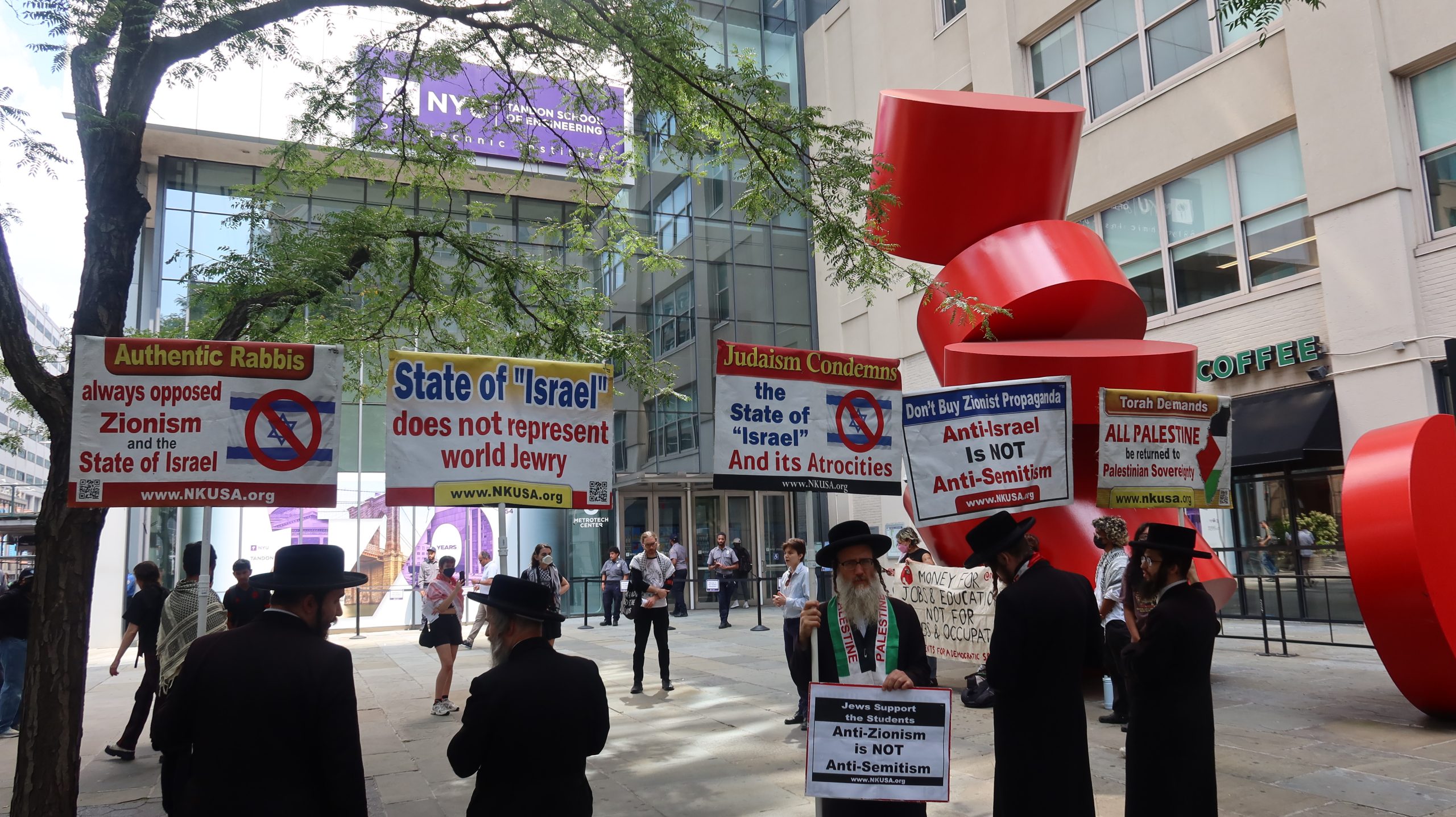 Jews Speaking up for pro Palestinian students movement at NYU